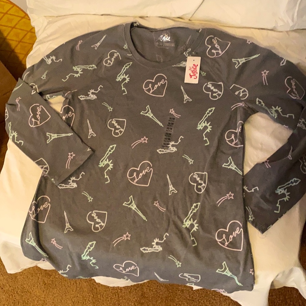 Gray Justice long sleeve shirt